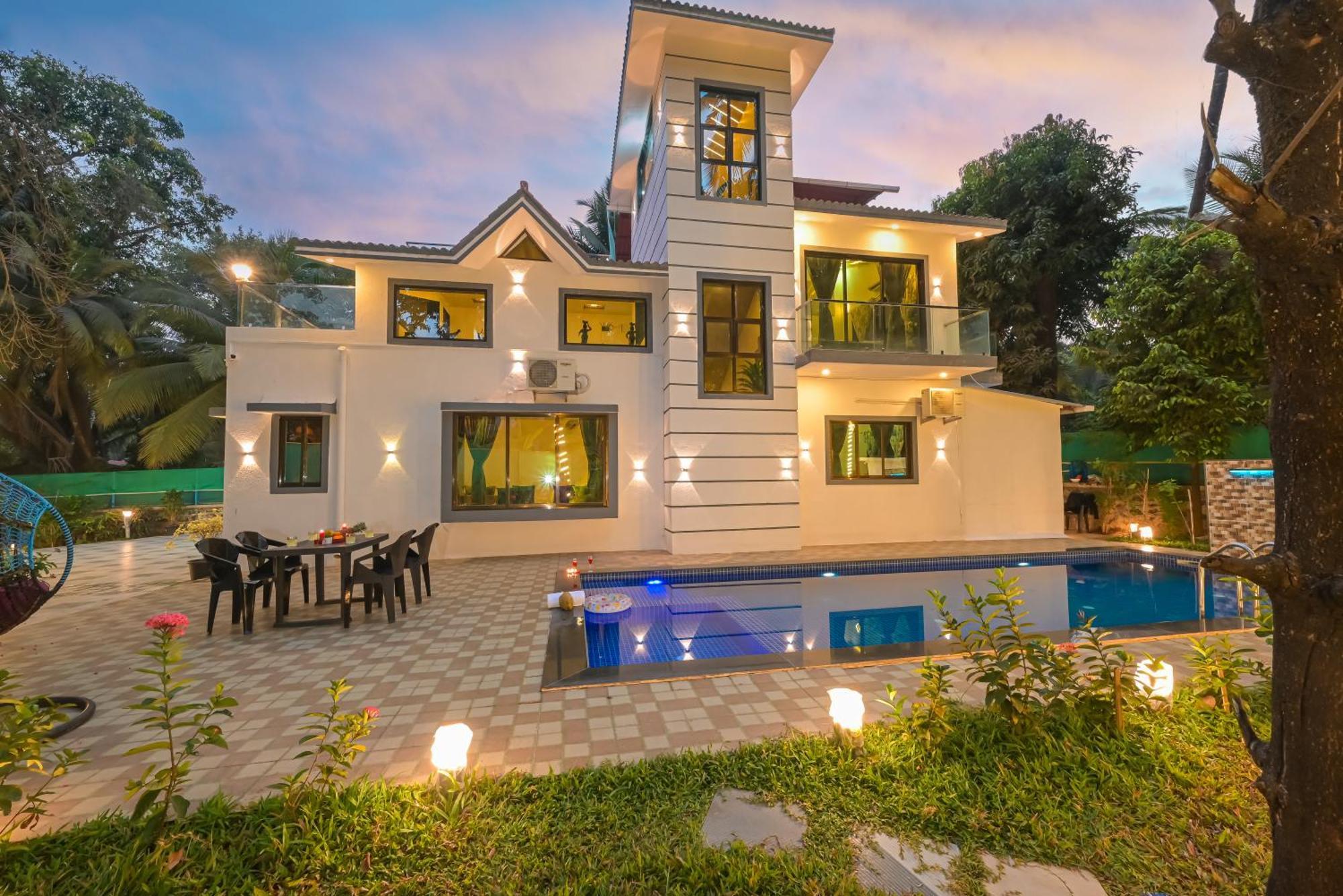 Seas The Day Luxurious 5Bhk Villa 2Min From Awas Beach With Huge Private Pool Alībāg Zewnętrze zdjęcie
